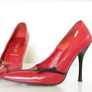 Italian Designer leather heels ~ Loubouton Quality